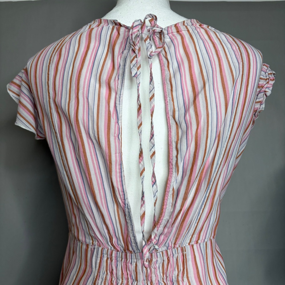 Everyday Ritual Heidi Nightgown XXL Pink Striped Cotton Cottagecore Sleep Dress - Picture 7 of 8